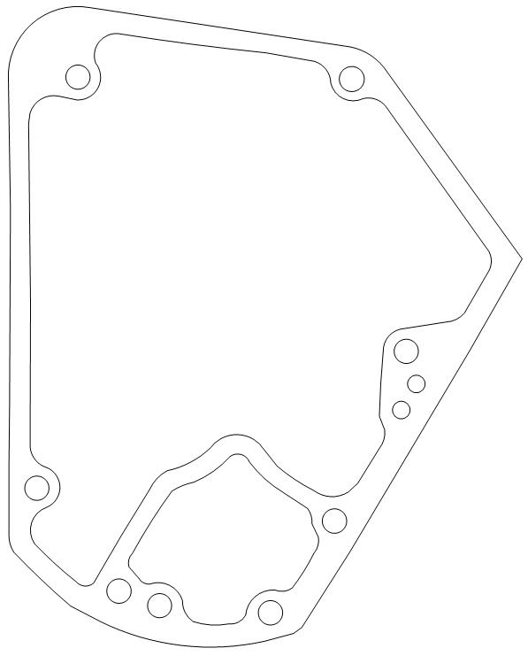 Harley-Davidson Cam Cover Nose Cone Gasket 25225-70A - For Evolution & Shovelhead (70-91)