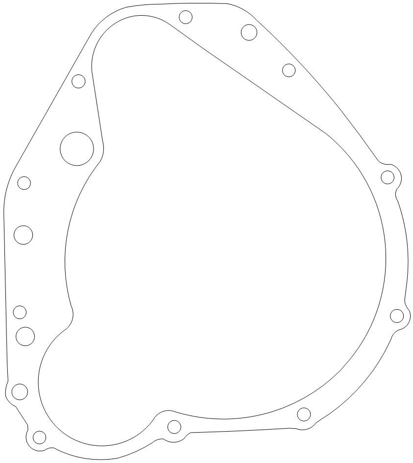 Kawasaki KZ650B 14046-035 RH Gasket