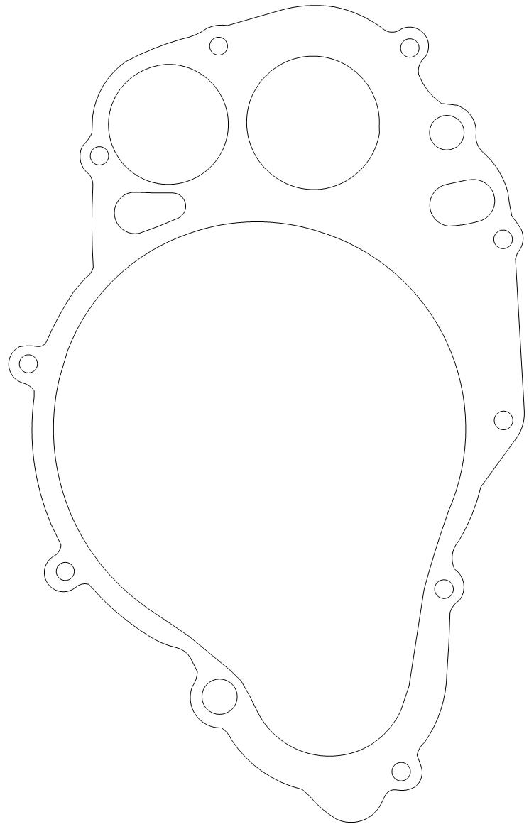 Caltric Wet Clutch Cover Gasket For Suzuki KingQuad LTA700 & LTA750 - OEM 11482-31G00 Fit - 3-Month Warranty