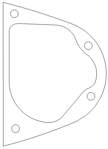 thumbnail image 2 of Yamaha Clutch Cover Gasket – Nitrile – Fits YZ100, YZ125, DT125, DT175, YT125, YT175 (74-85) – Emerald Gasket 2 of 6